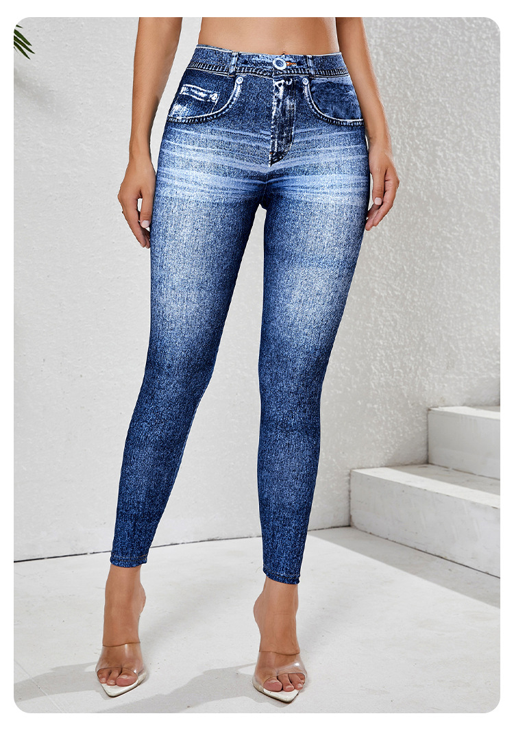 Womens Classic Medium Wash High Waist Skinny Ankle Jeans